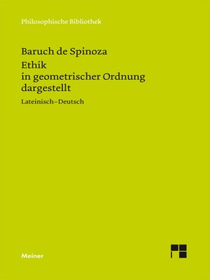 cover image of Ethik in geometrischer Ordnung dargestellt